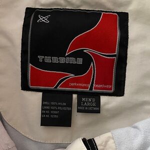 Turbine Men's L Off-white with back zippers Snowboarding pants